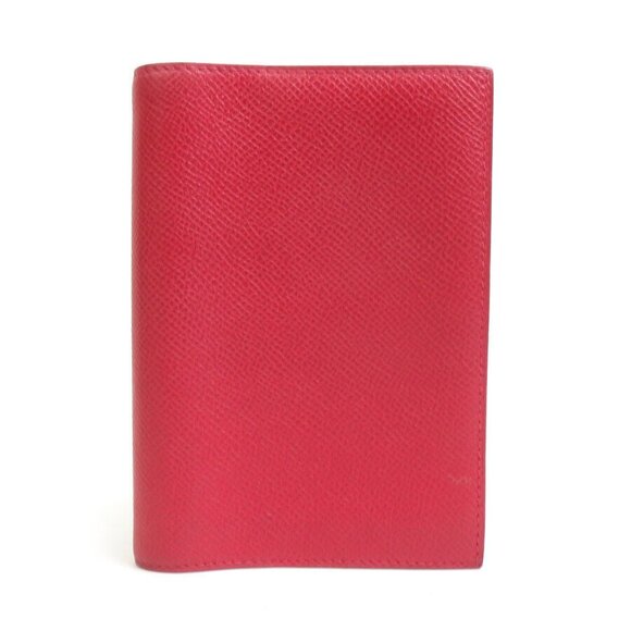 Auth HERMES Agenda/Note Cover Dark Red Leather - e58628f - Picture 1 of 11